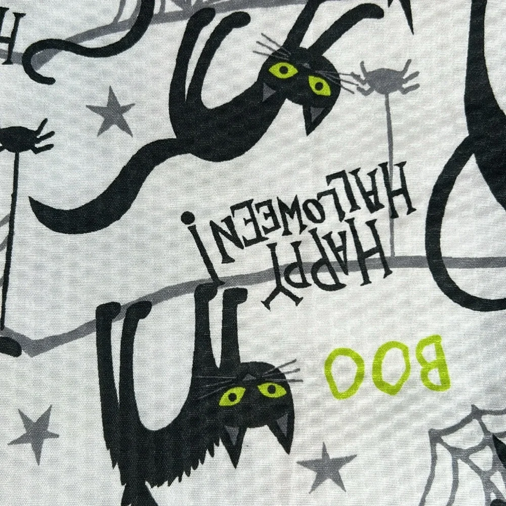 Black cat Happy Halloween shower curtain‎